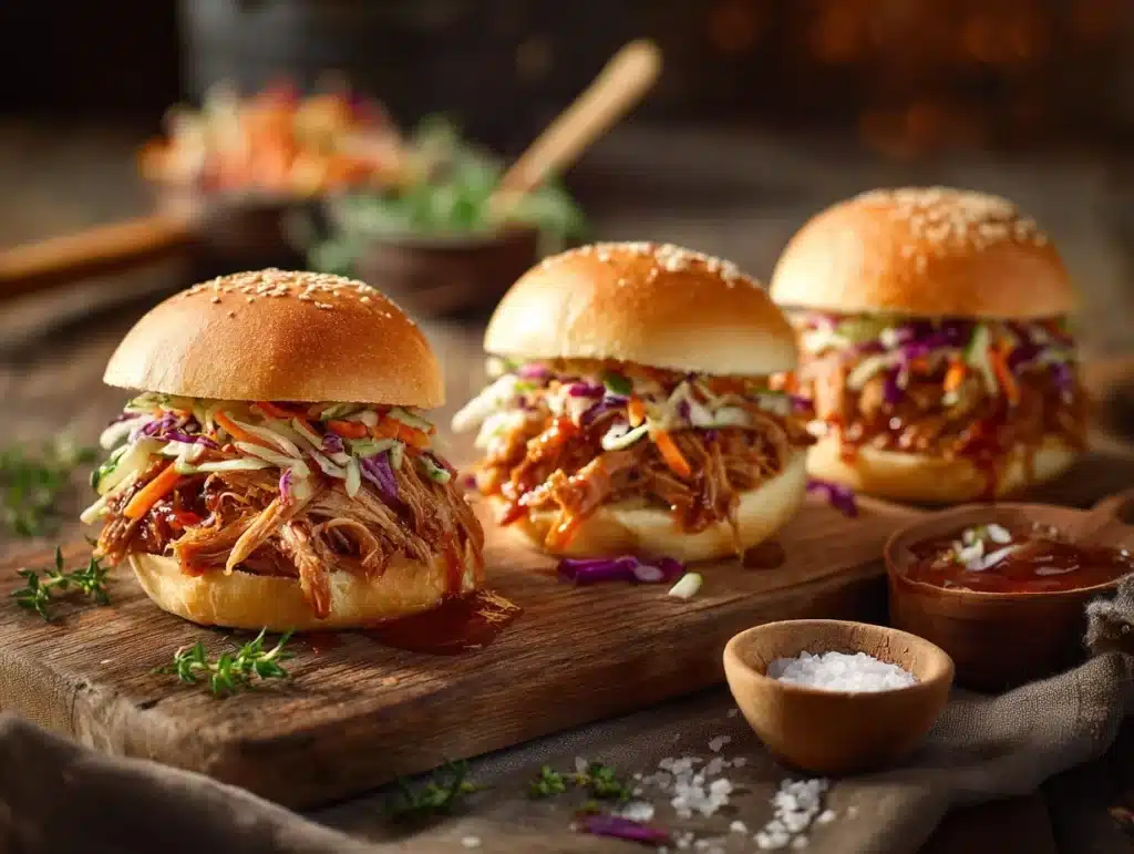 apple cider pulled pork sliders - featured image