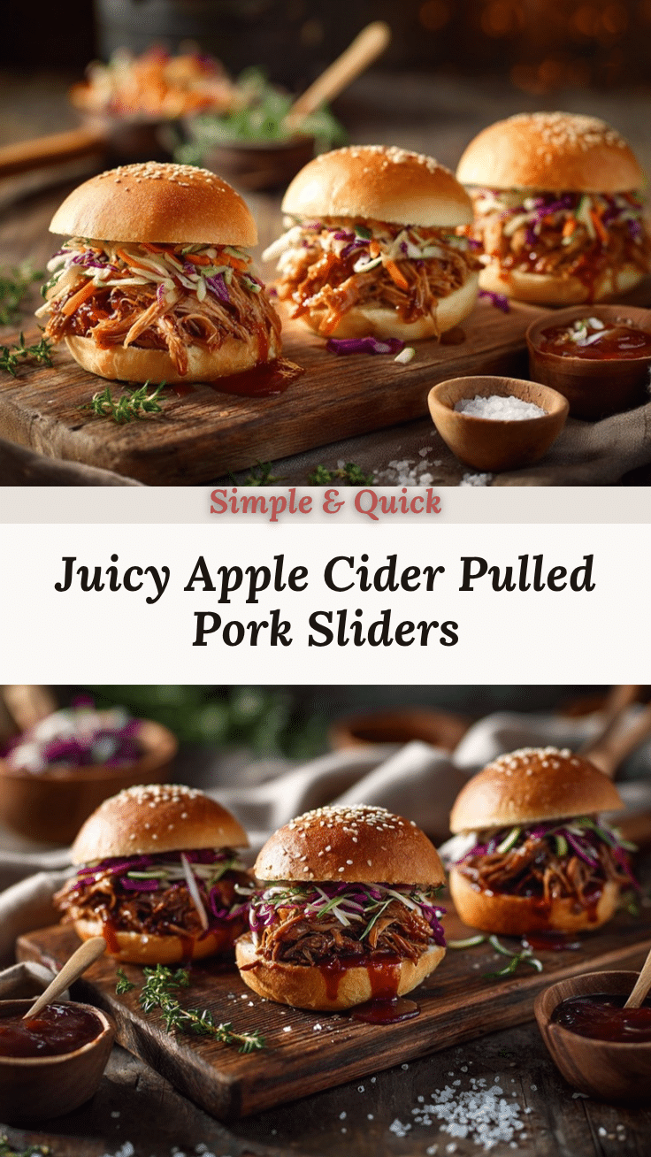 apple cider pulled pork sliders recipe