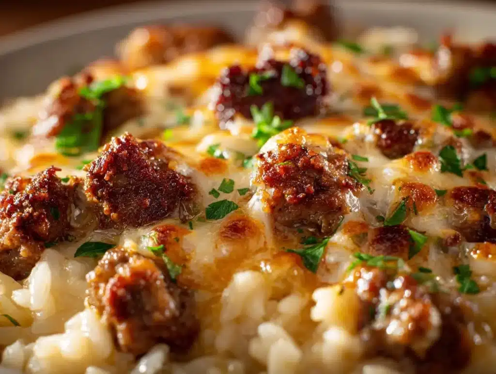 beefy garlic butter bowl - featured image