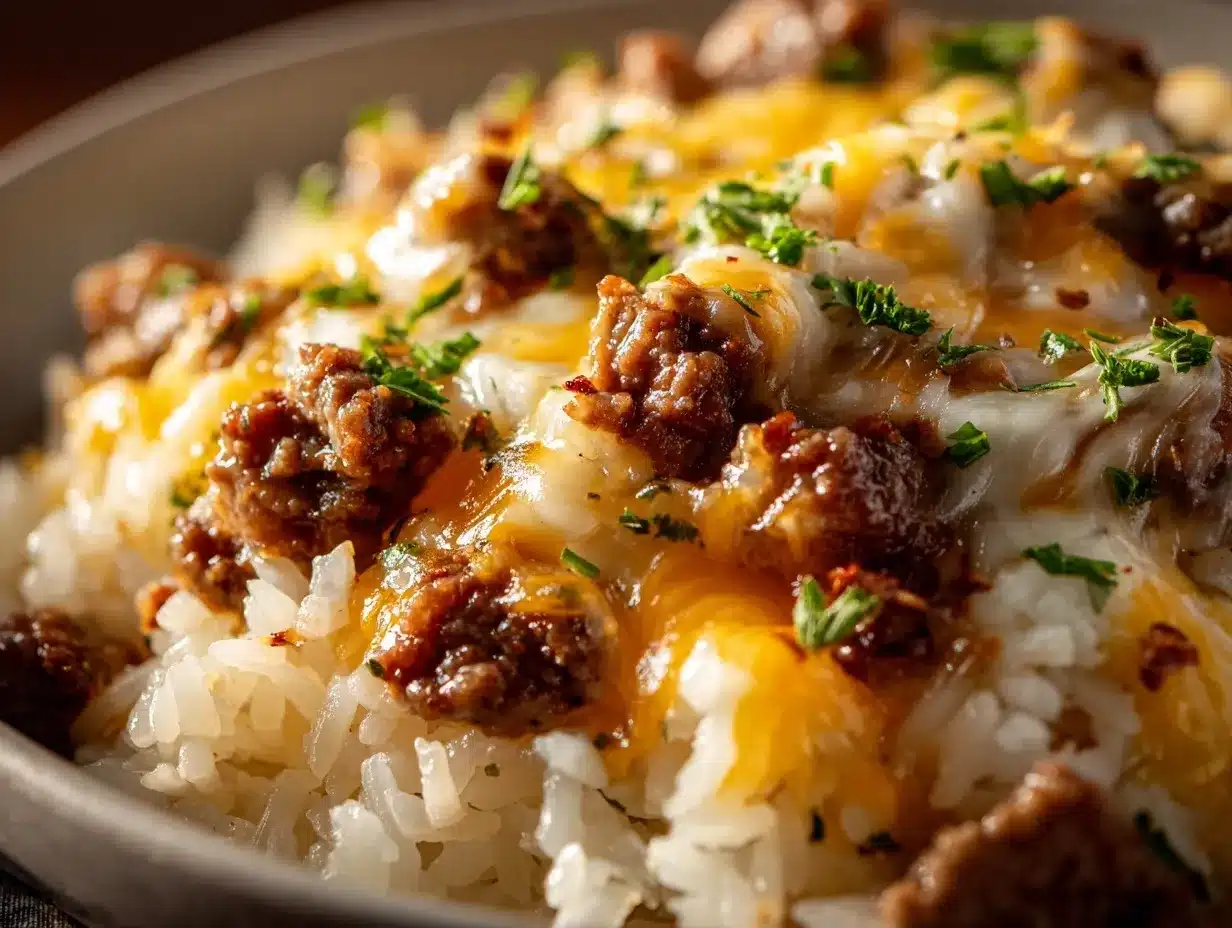 beefy garlic butter bowl preparation steps