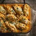 buffalo chicken stuffed shells - featured image