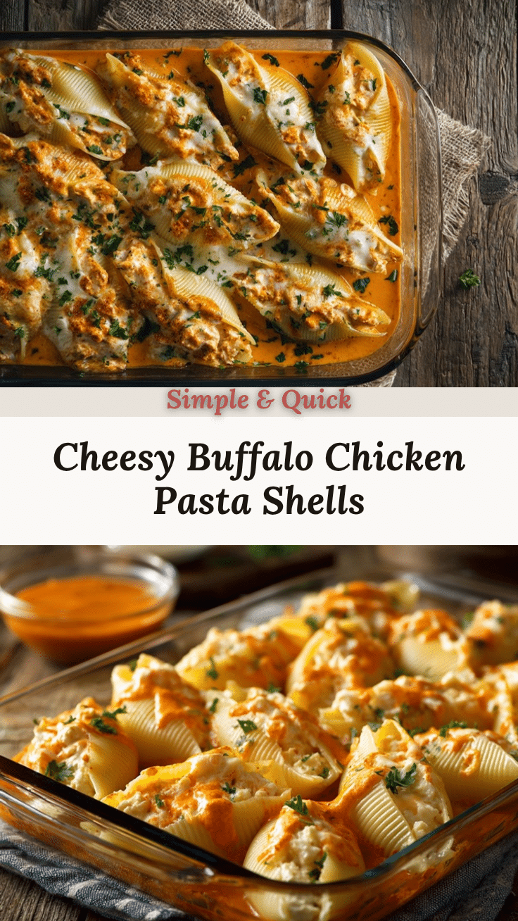 buffalo chicken stuffed shells recipe