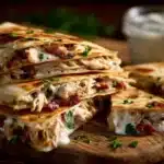 chicken bacon ranch quesadilla - featured image