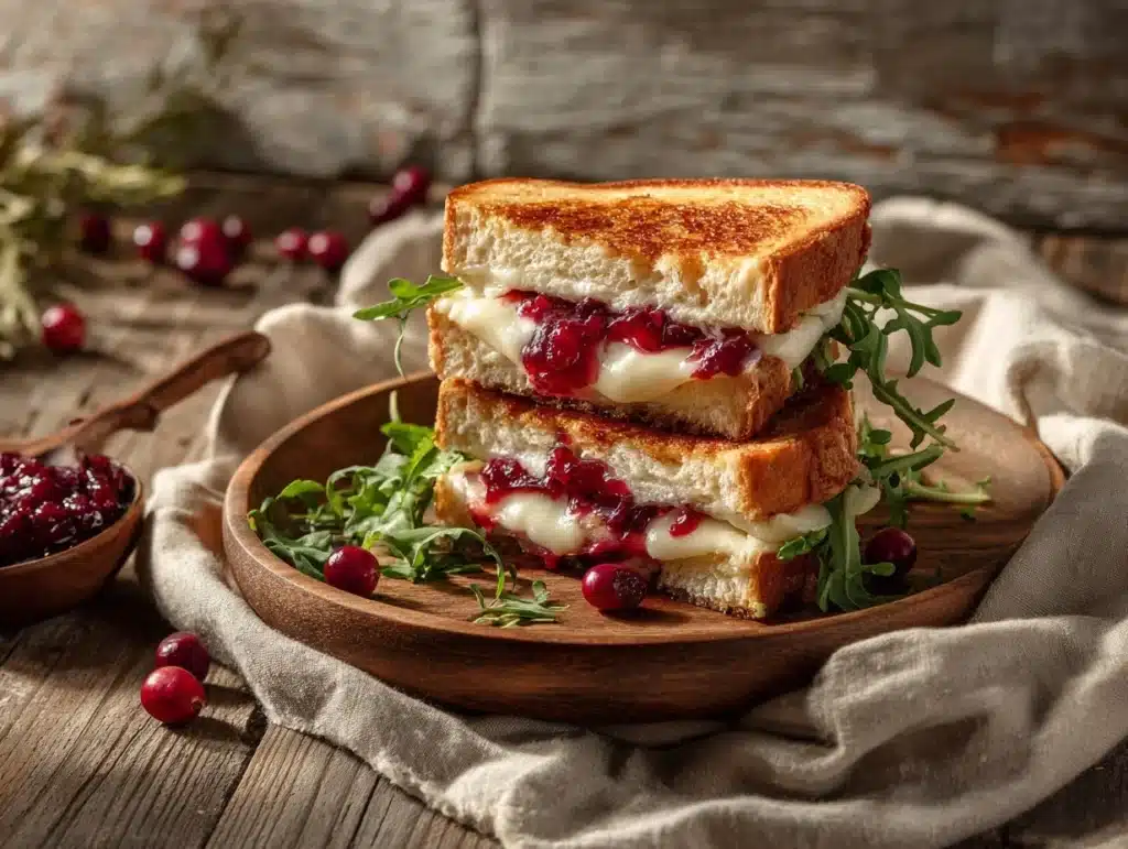 cranberry brie grilled cheese - featured image