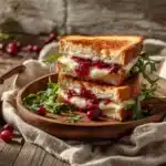 cranberry brie grilled cheese - featured image