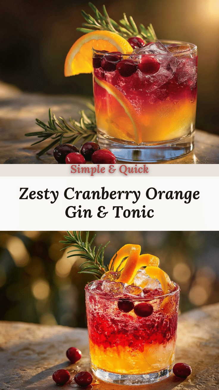 cranberry orange gin and tonic recipe