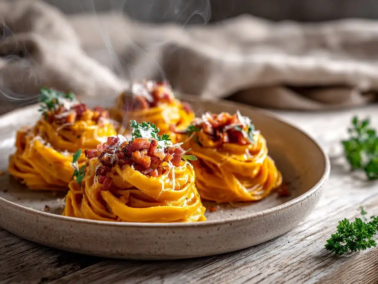 creamy butternut squash carbonara preparation steps