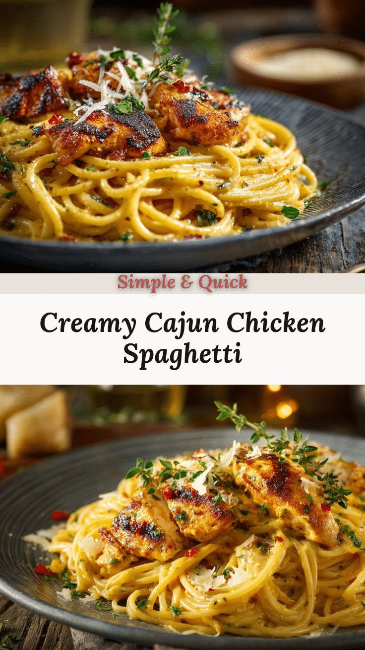 creamy Cajun chicken spaghetti recipe
