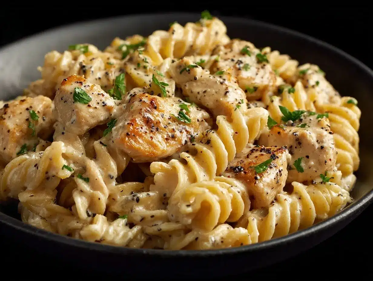 creamy parmesan chicken pasta preparation steps