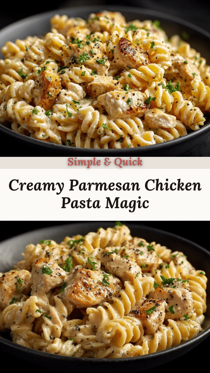 creamy parmesan chicken pasta recipe