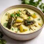 creamy roasted poblano soup - featured image