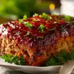 glazed meatloaf - featured image