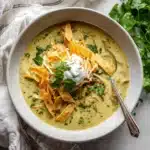 green chile chicken soup - featured image