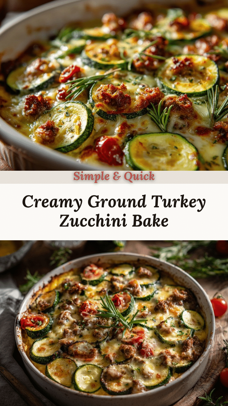 ground turkey zucchini casserole recipe