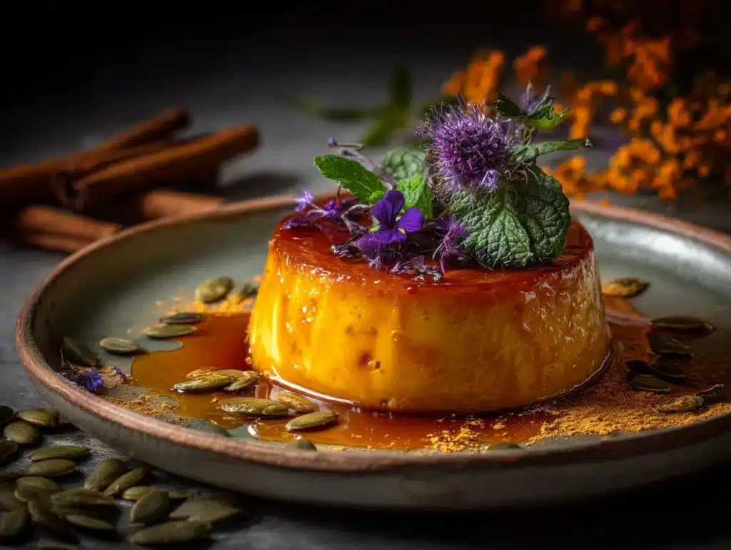 pumpkin spice crème caramel - featured image