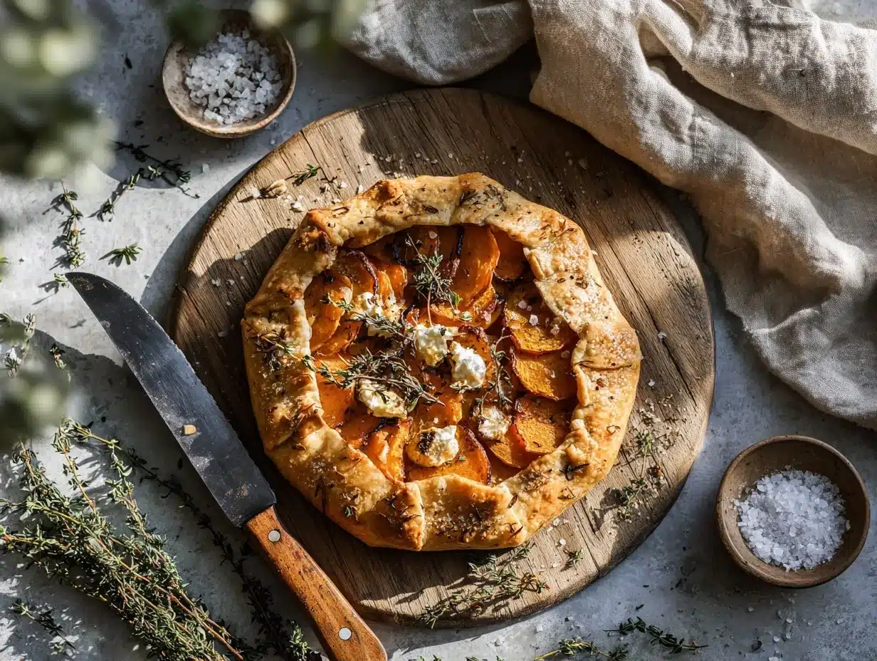 savory butternut squash galette preparation steps