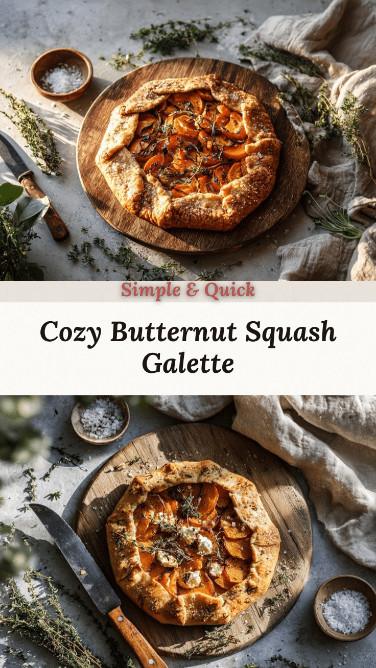 savory butternut squash galette recipe