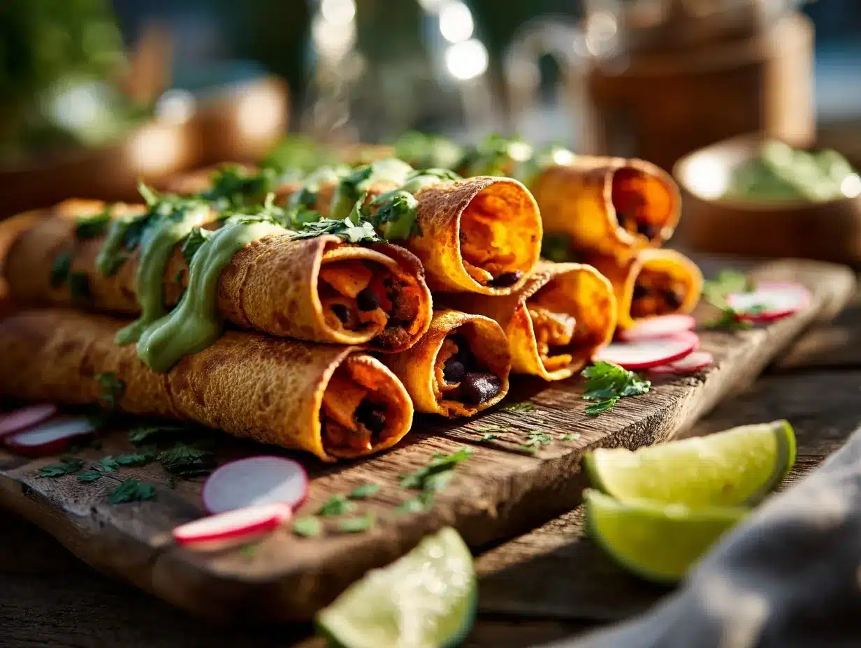 sweet potato taquitos preparation steps