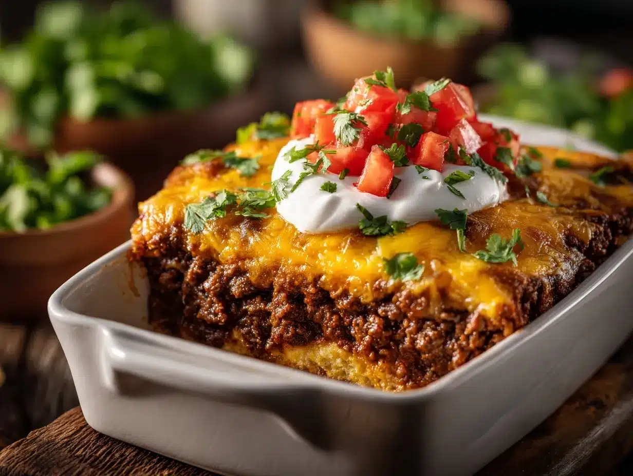 taco casserole recipe preparation steps