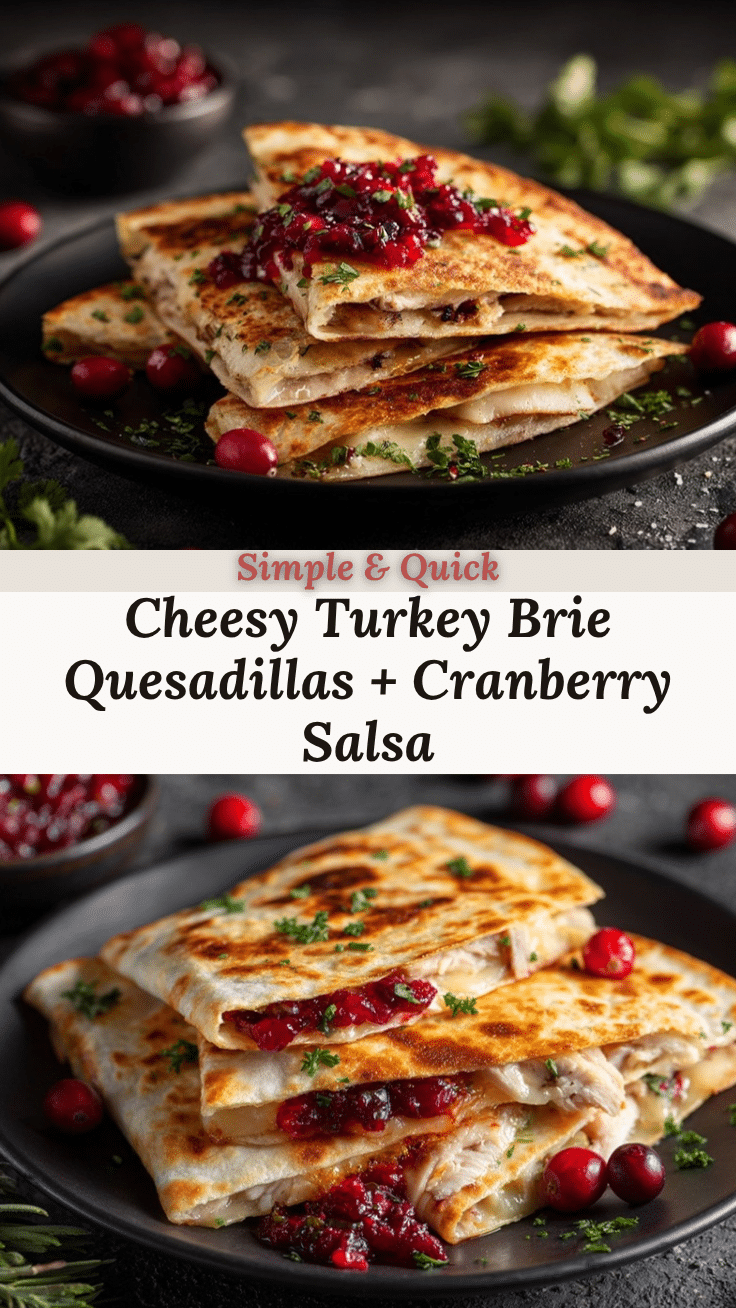 turkey and brie quesadillas recipe