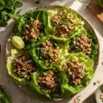 turkey larb lettuce cups - featured image