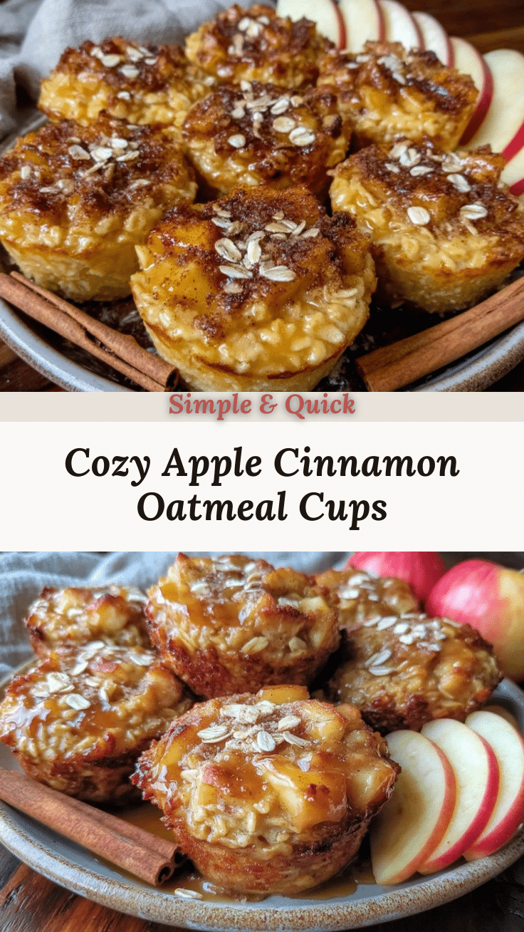 apple cinnamon baked oatmeal cups recipe