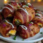 bacon-wrapped jalapeno popper football bites - featured image