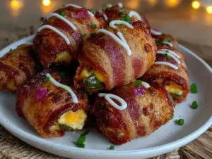 bacon-wrapped jalapeno popper football bites - featured image