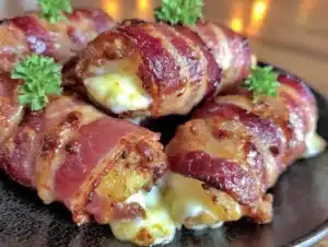 bacon-wrapped mozzarella sticks - featured image