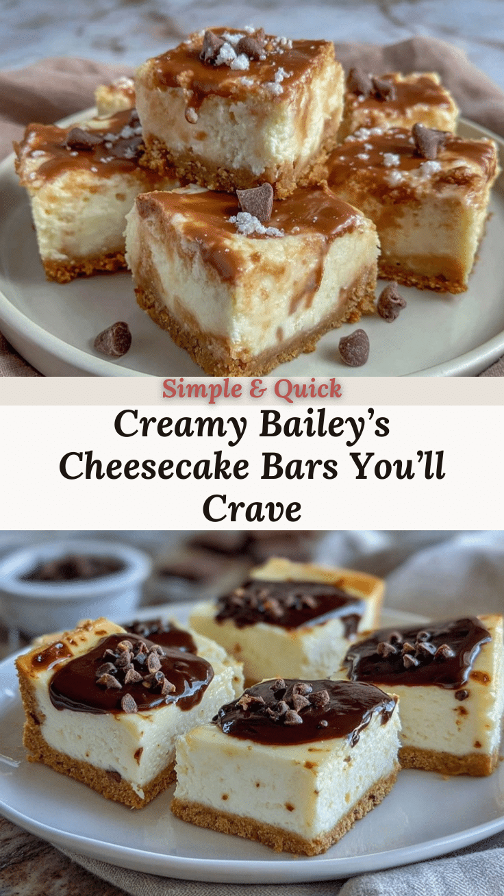 Bailey’s Irish Cream Cheesecake Bars recipe