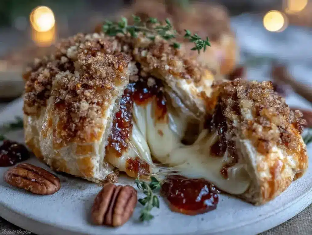 baked brie en croute - featured image
