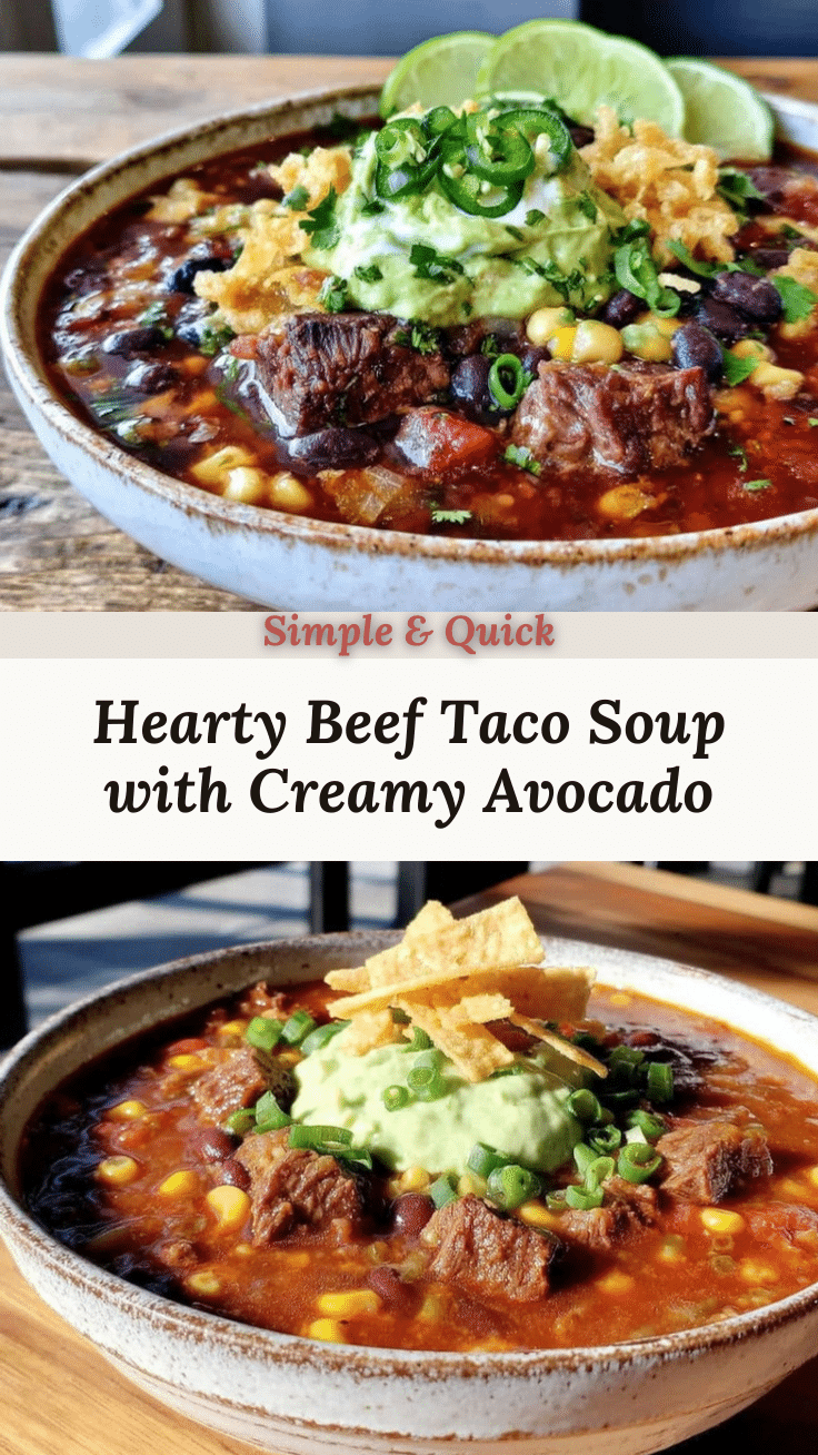 beef and bean taco soup recipe