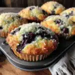 blueberry protein muffins - featured image