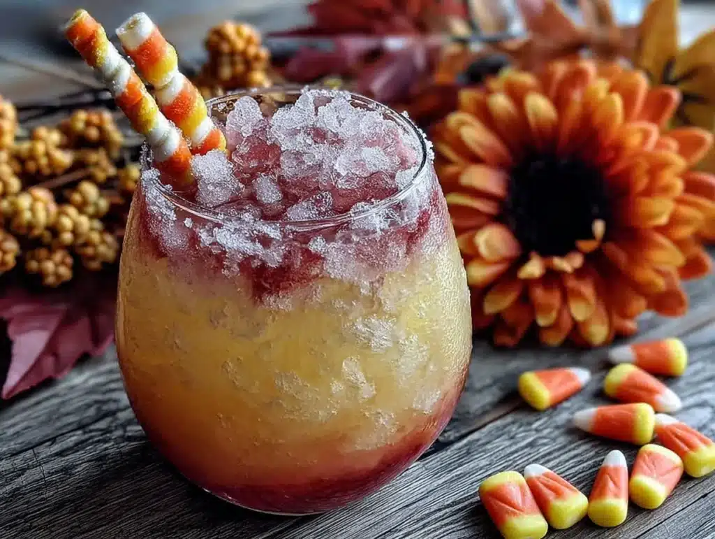 candy corn cocktail - featured image