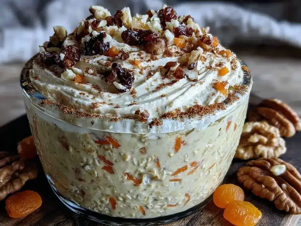 carrot cake overnight oats - featured image