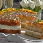 Champagne Jelly Mimosa Cake - featured image