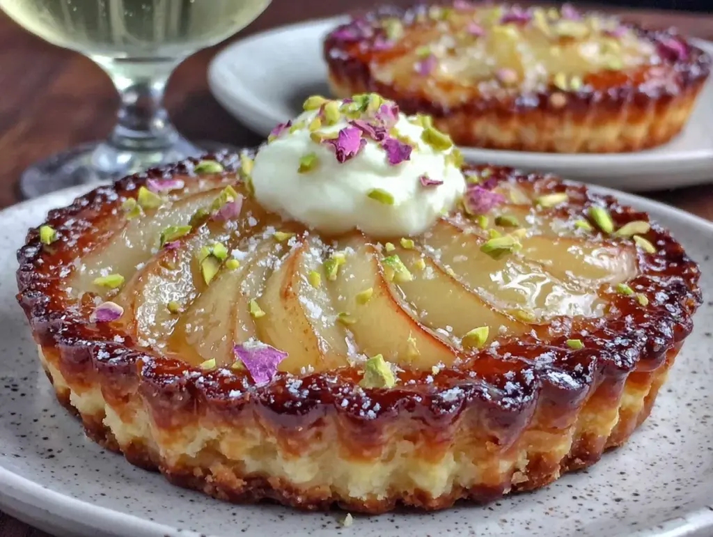 Champagne Poached Pear Tart - featured image