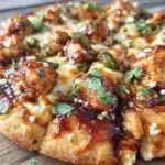 chili garlic chicken pizza - featured image