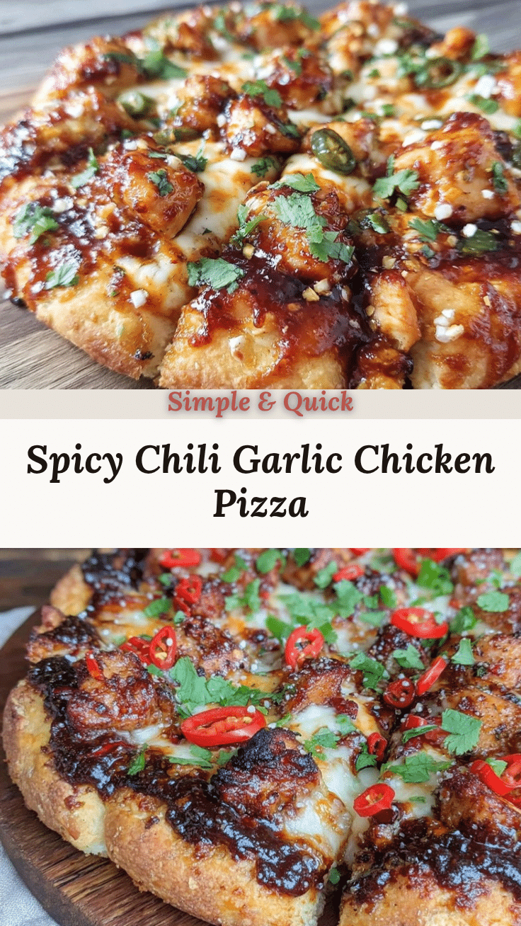 chili garlic chicken pizza recipe