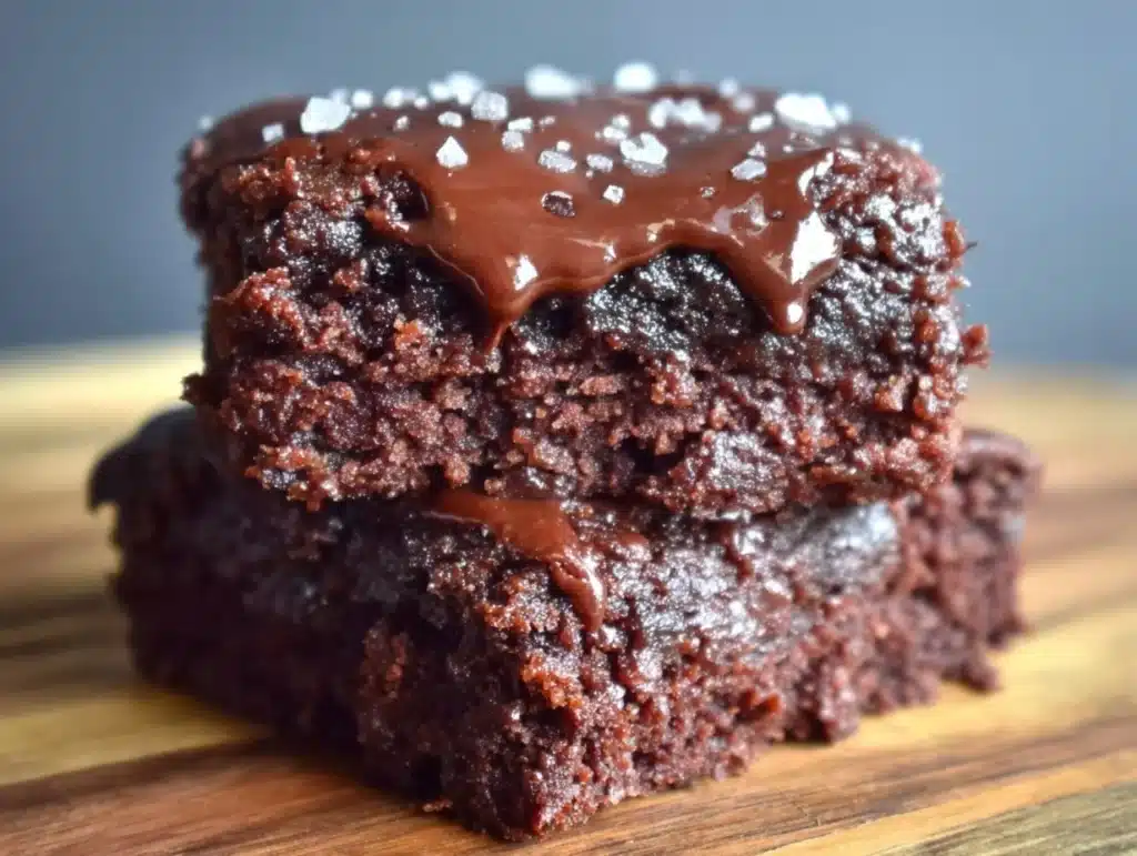 chocolate ganache brownies - featured image