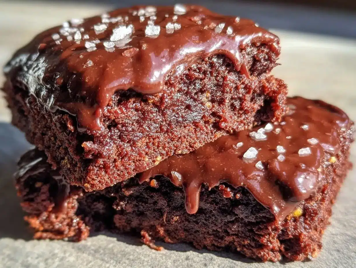 chocolate ganache brownies preparation steps