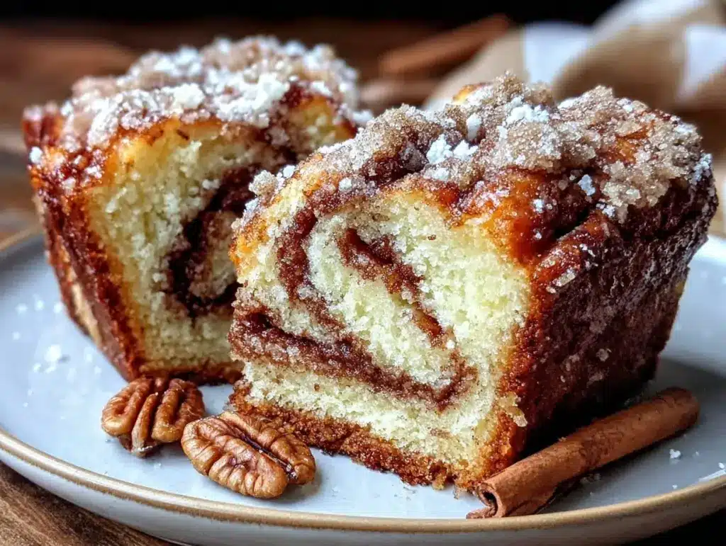 cinnamon swirl quick bread - featured image