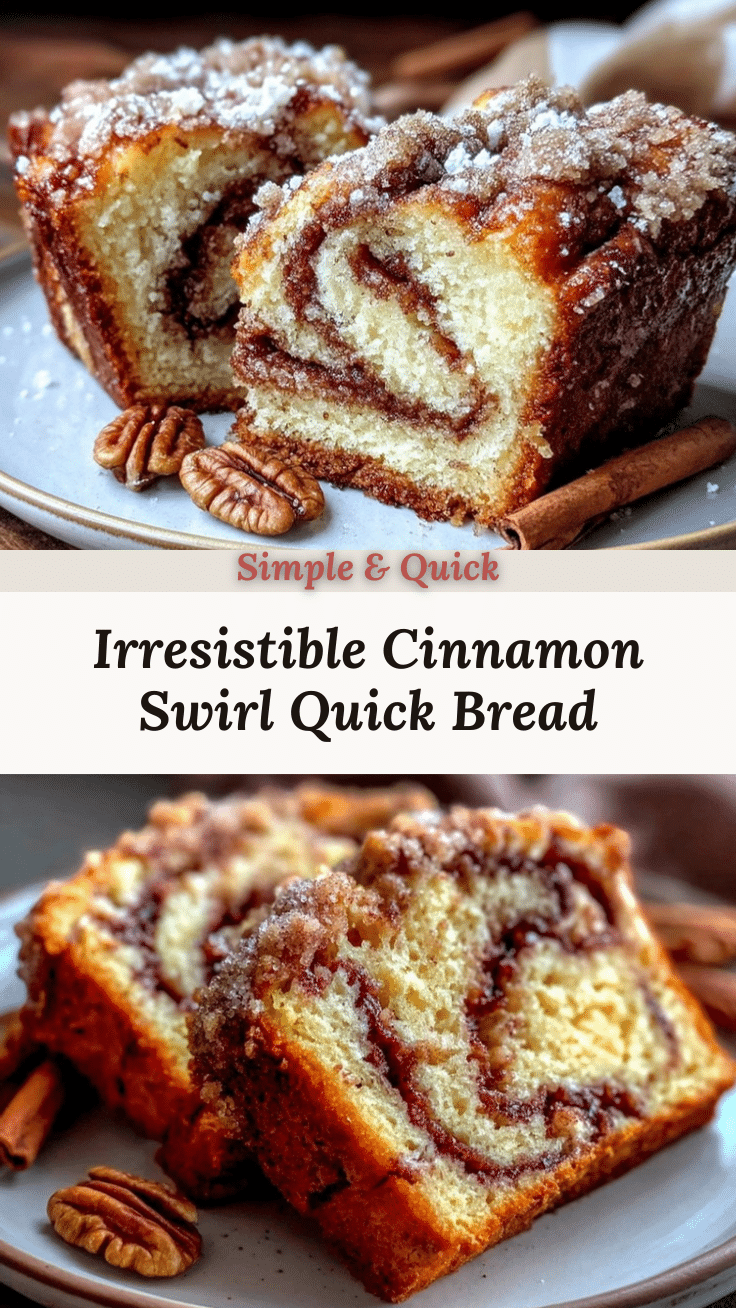 cinnamon swirl quick bread recipe