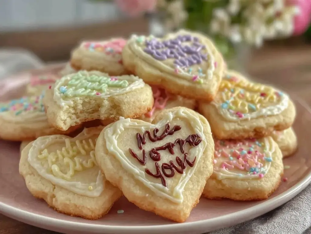 Conversation Heart Sugar Cookies - featured image