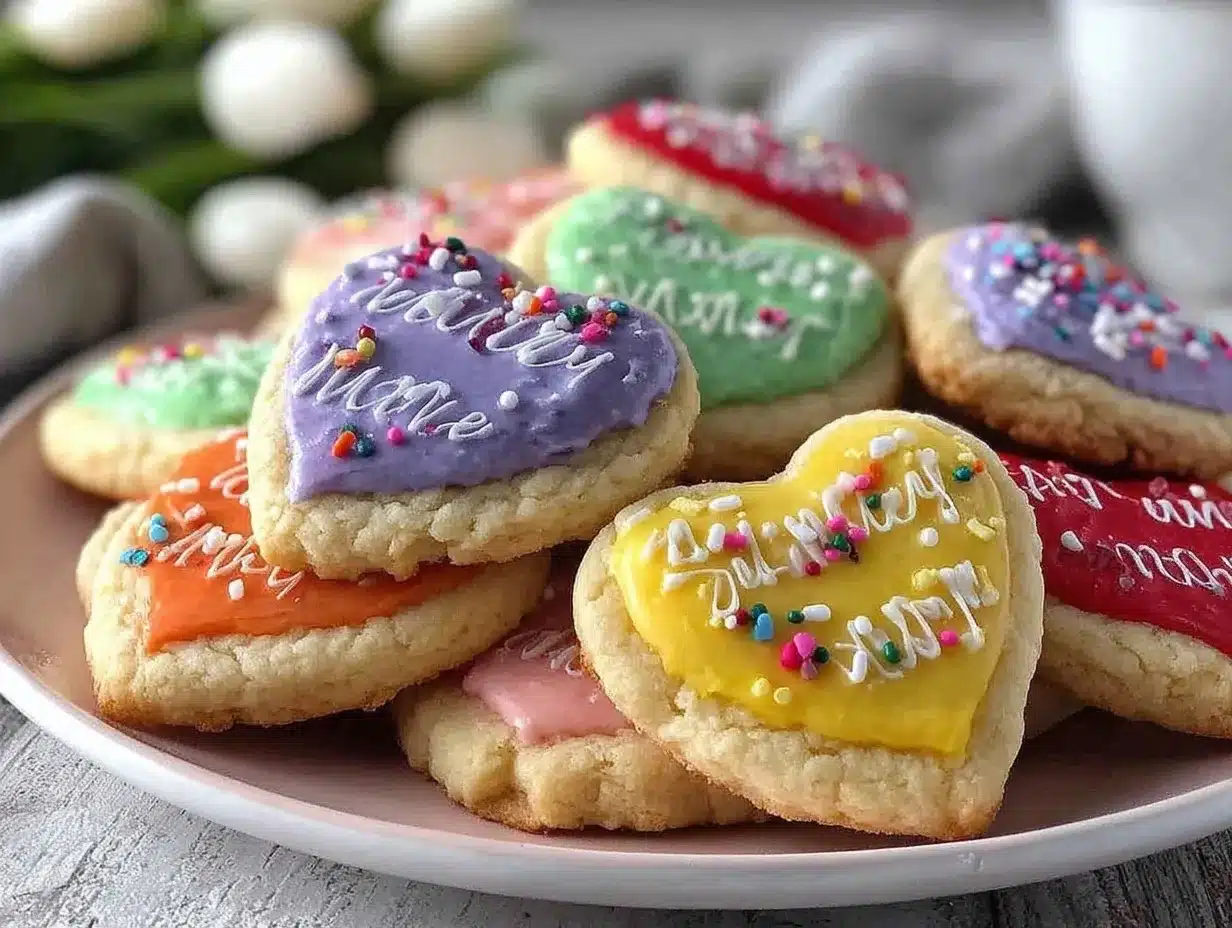 Conversation Heart Sugar Cookies preparation steps
