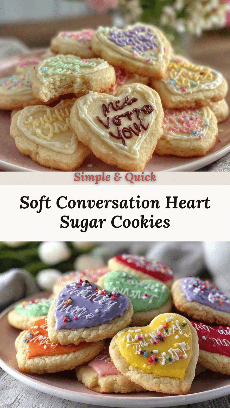 Conversation Heart Sugar Cookies recipe