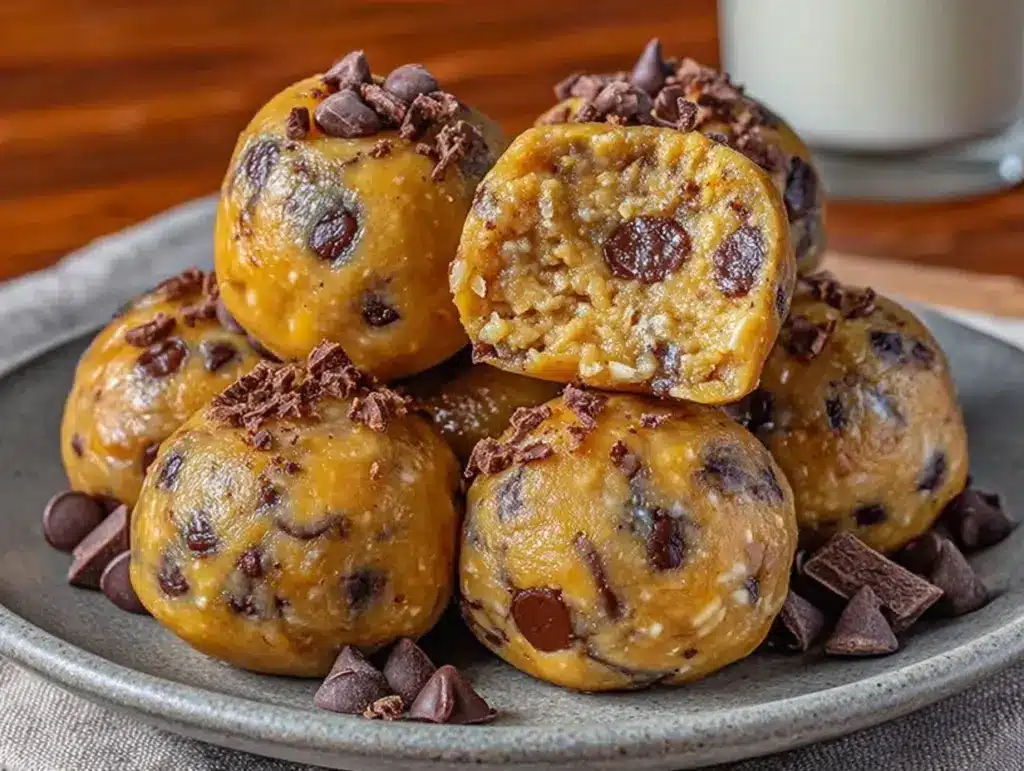 cookie dough protein balls - featured image