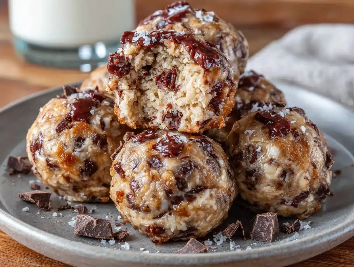 cookie dough protein balls preparation steps