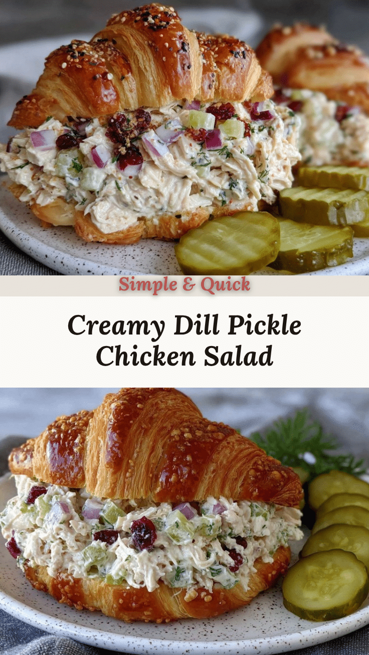 creamy dill pickle chicken salad recipe