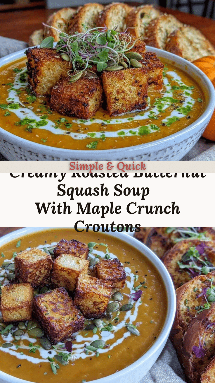 creamy roasted butternut squash soup recipe